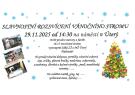 ROZSVÍCENÍ VÁNOČNÍHO STROMU 29.11.2025 od 14.30
